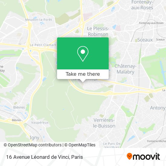 16 Avenue Léonard de Vinci map