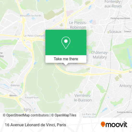 16 Avenue Léonard de Vinci map