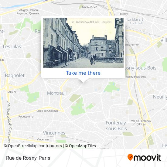 Rue de Rosny map