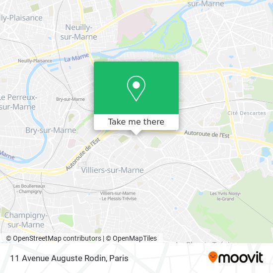 11 Avenue Auguste Rodin map