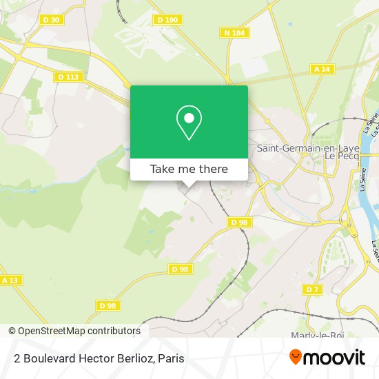 Mapa 2 Boulevard Hector Berlioz