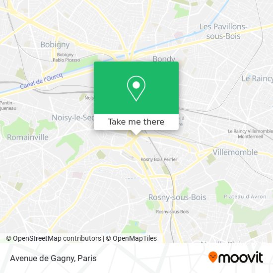 Avenue de Gagny map