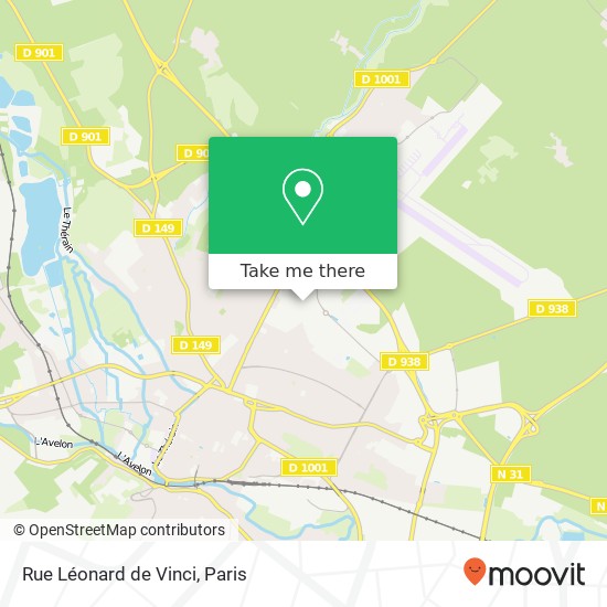 Mapa Rue Léonard de Vinci