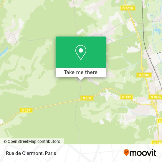 Mapa Rue de Clermont