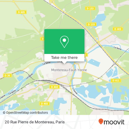 Mapa 20 Rue Pierre de Montereau