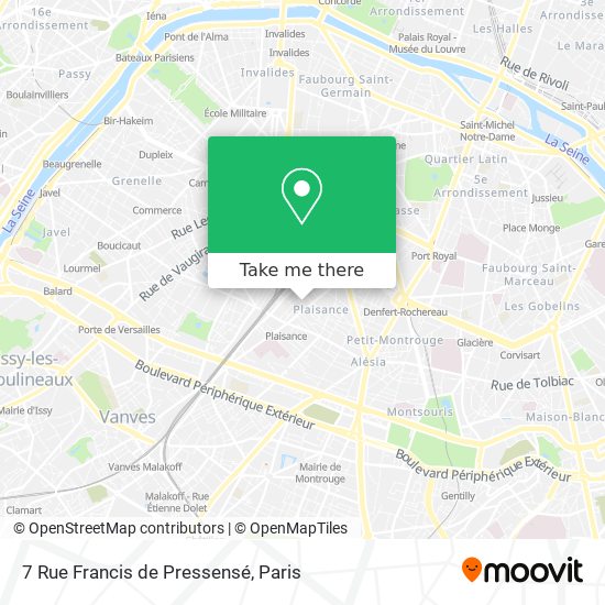 Mapa 7 Rue Francis de Pressensé