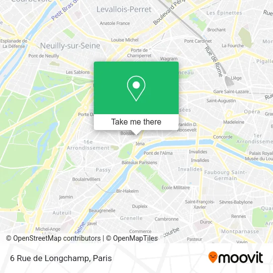 6 Rue de Longchamp map