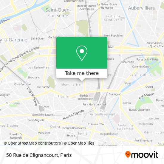 50 Rue de Clignancourt map