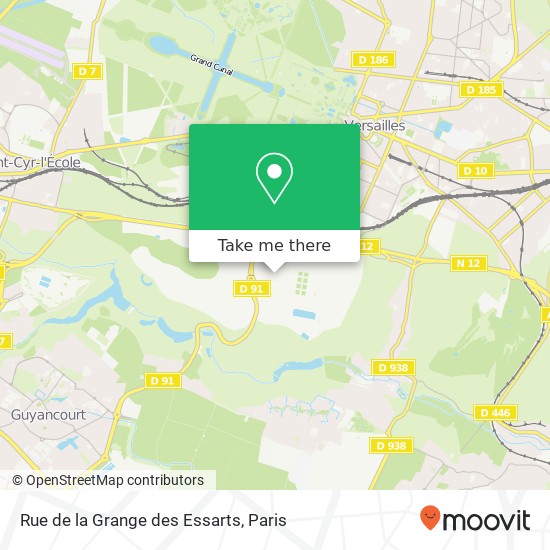 Mapa Rue de la Grange des Essarts