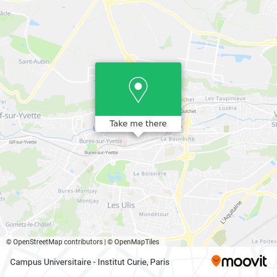 Campus Universitaire - Institut Curie map