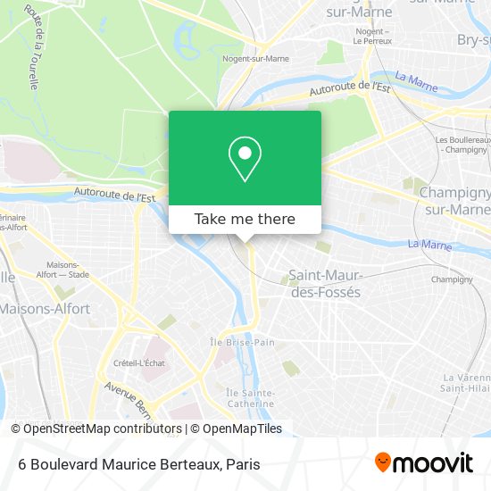 Mapa 6 Boulevard Maurice Berteaux