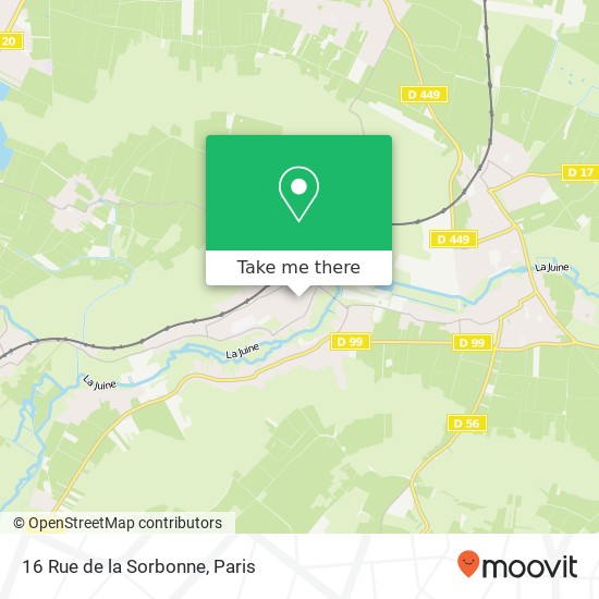 Mapa 16 Rue de la Sorbonne
