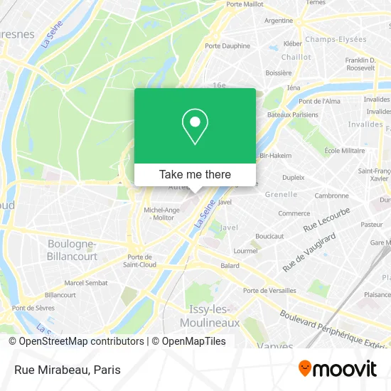 Rue Mirabeau map