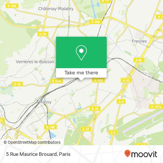 Mapa 5 Rue Maurice Brouard
