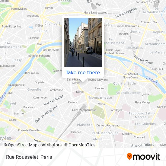 Mapa Rue Rousselet