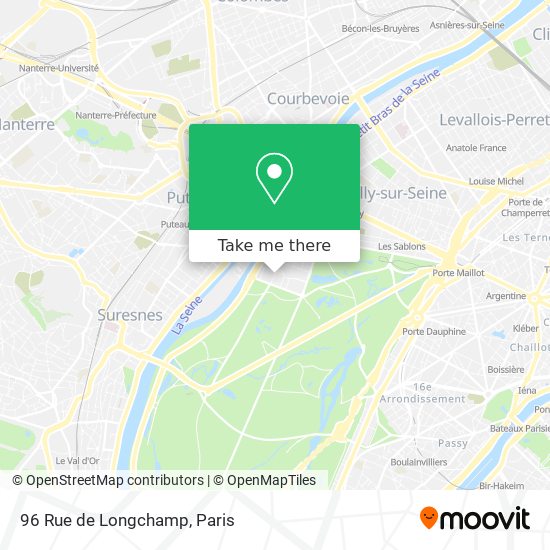 96 Rue de Longchamp map