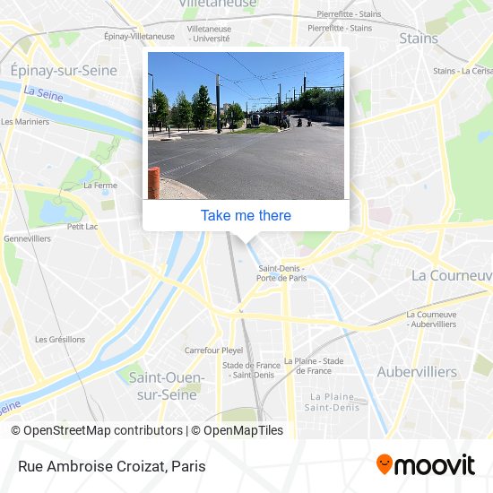 Mapa Rue Ambroise Croizat