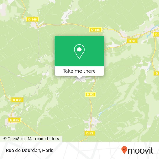 Mapa Rue de Dourdan