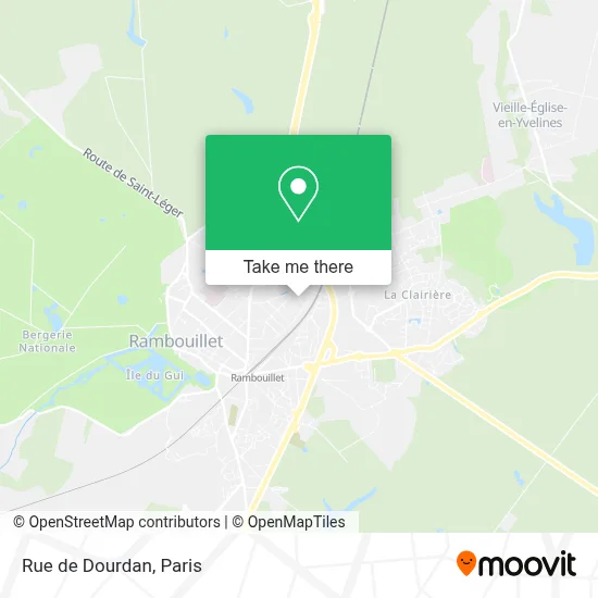 Rue de Dourdan map