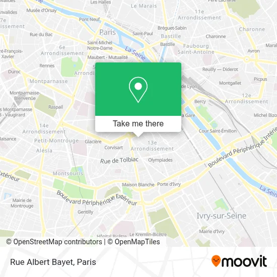 Rue Albert Bayet map