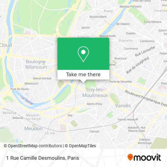Mapa 1 Rue Camille Desmoulins