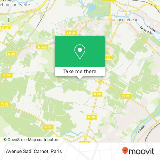 Mapa Avenue Sadi Carnot