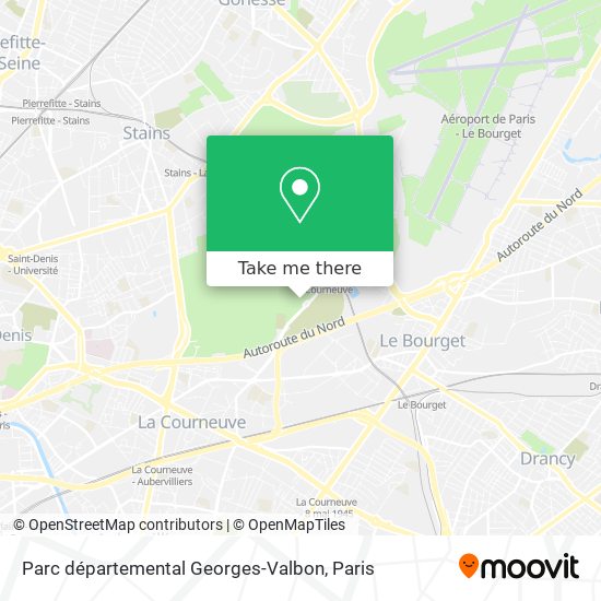 Parc départemental Georges-Valbon map