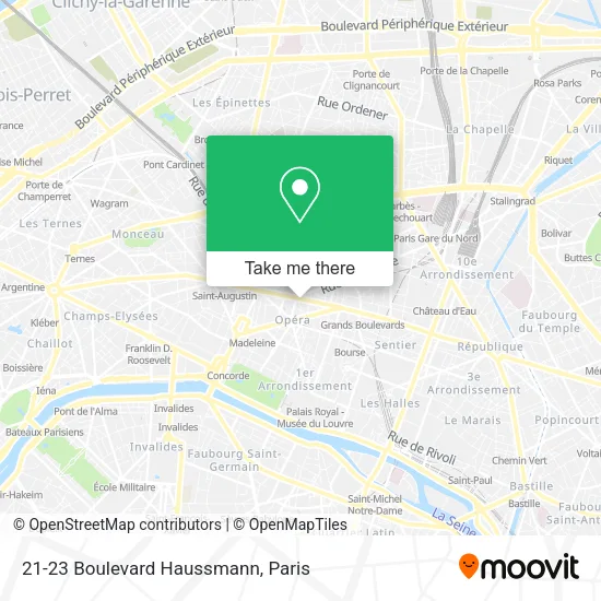 21-23 Boulevard Haussmann map