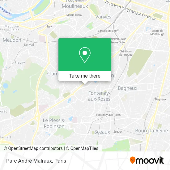 Parc André Malraux map