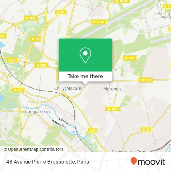 Mapa 48 Avenue Pierre Brossolette