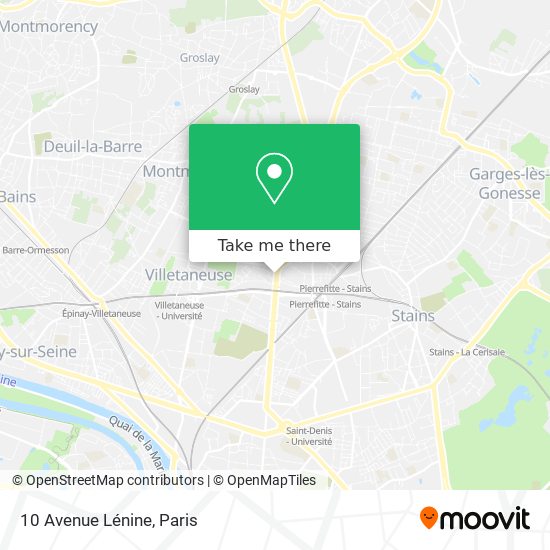 10 Avenue Lénine map