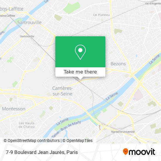 Mapa 7-9 Boulevard Jean Jaurès