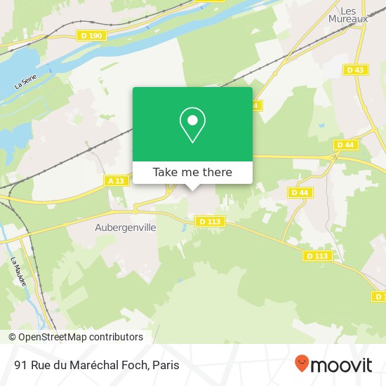 91 Rue du Maréchal Foch map