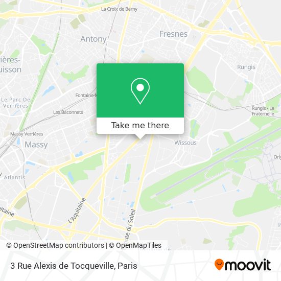 Mapa 3 Rue Alexis de Tocqueville