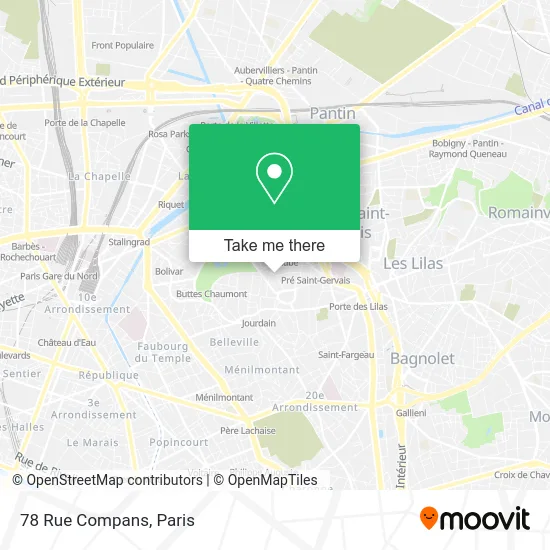 78 Rue Compans map