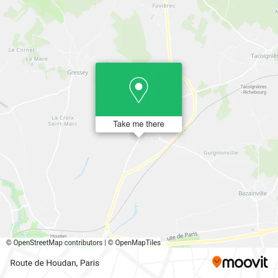Route de Houdan map