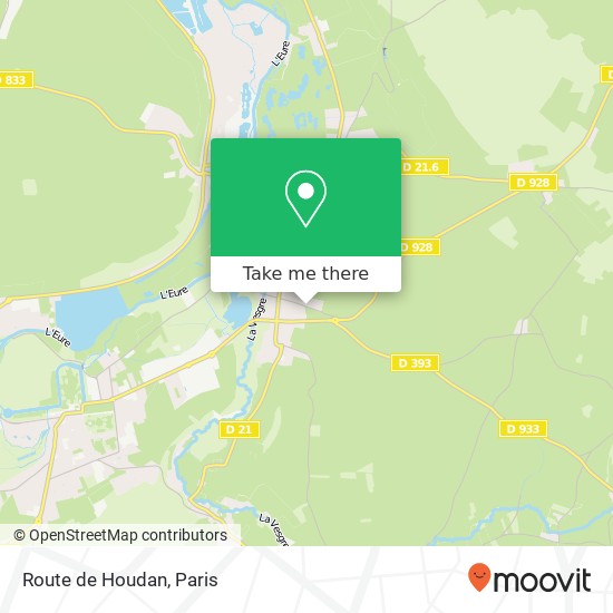 Mapa Route de Houdan