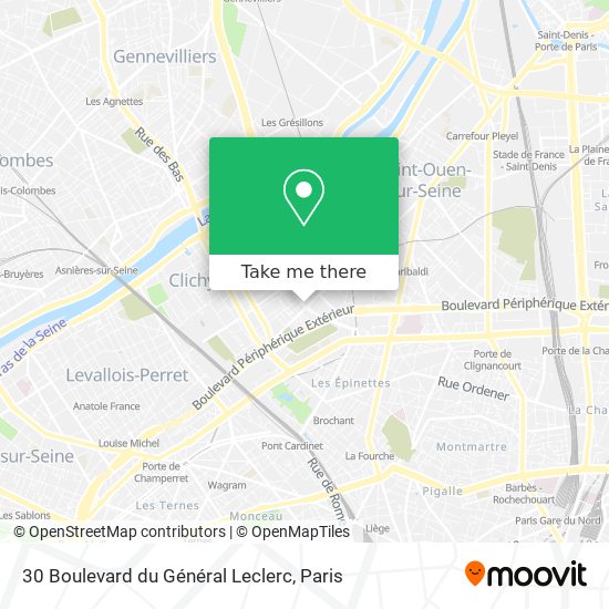 Mapa 30 Boulevard du Général Leclerc