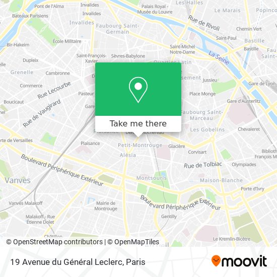 19 Avenue du Général Leclerc map