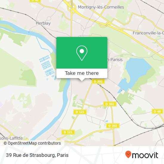 Mapa 39 Rue de Strasbourg