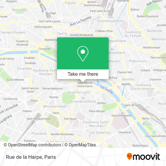 Rue de la Harpe map