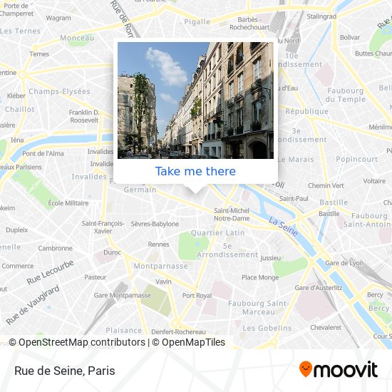 Mapa Rue de Seine