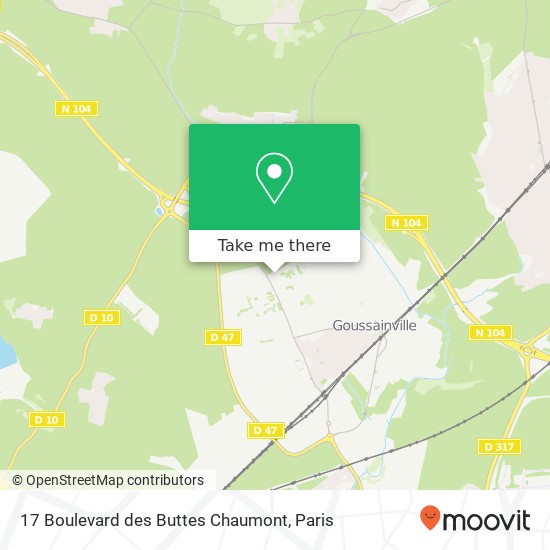 17 Boulevard des Buttes Chaumont map