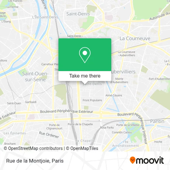 Rue de la Montjoie map
