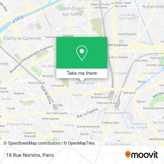 18 Rue Norvins map