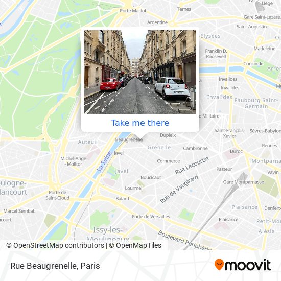 Mapa Rue Beaugrenelle