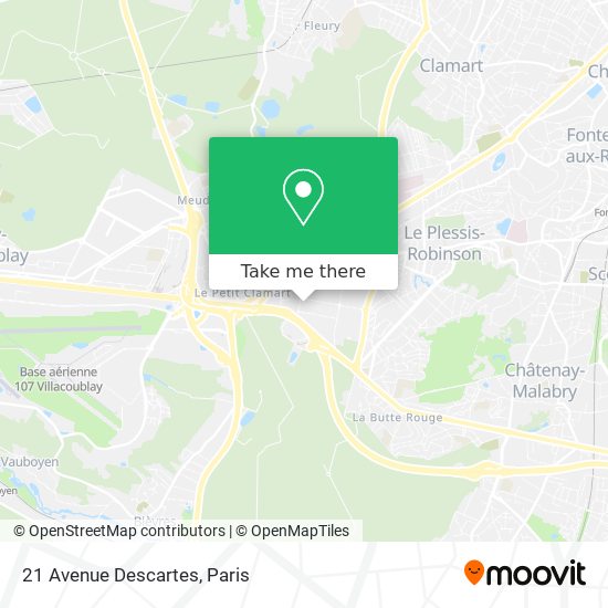 Mapa 21 Avenue Descartes