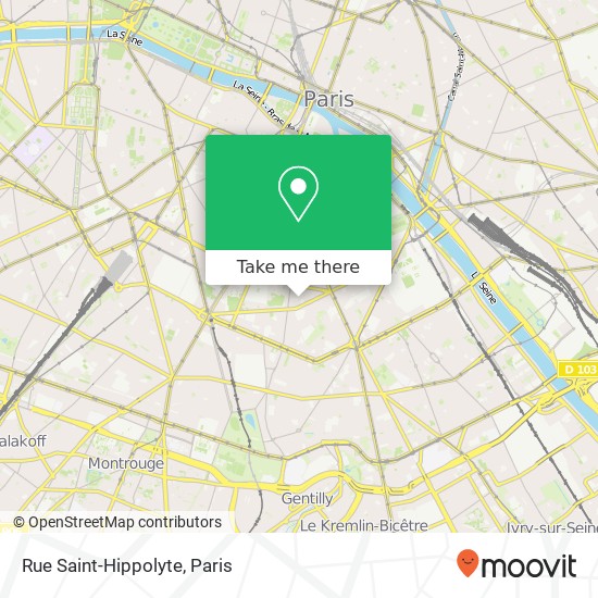 Mapa Rue Saint-Hippolyte