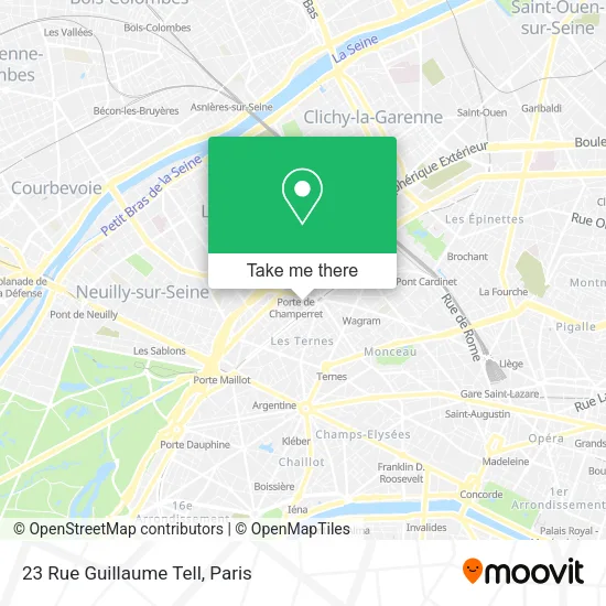 23 Rue Guillaume Tell map