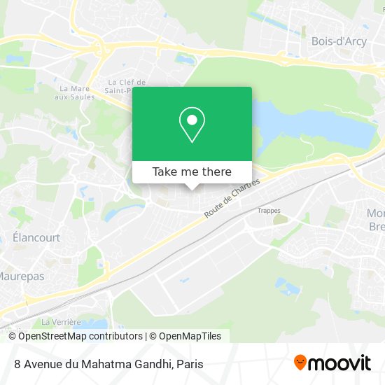 Mapa 8 Avenue du Mahatma Gandhi